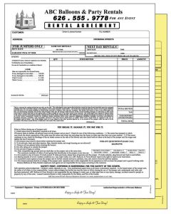 one page rental agreement s l