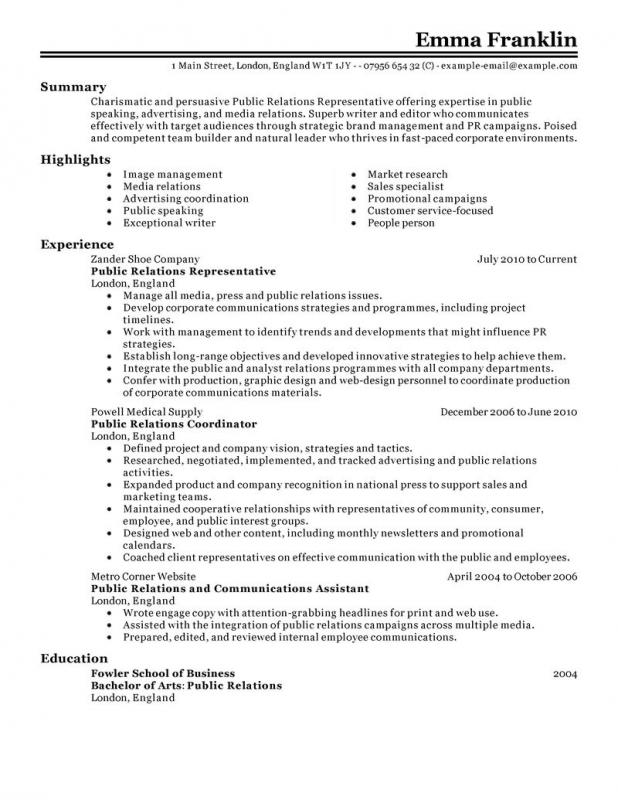 One Page Resume Examples | Template Business