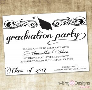 open house invitations templates graduation party invitations wording ideas