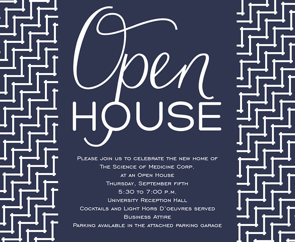 open house invite templates