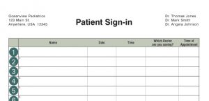 open house sign in sheet printable medical custom sil crop