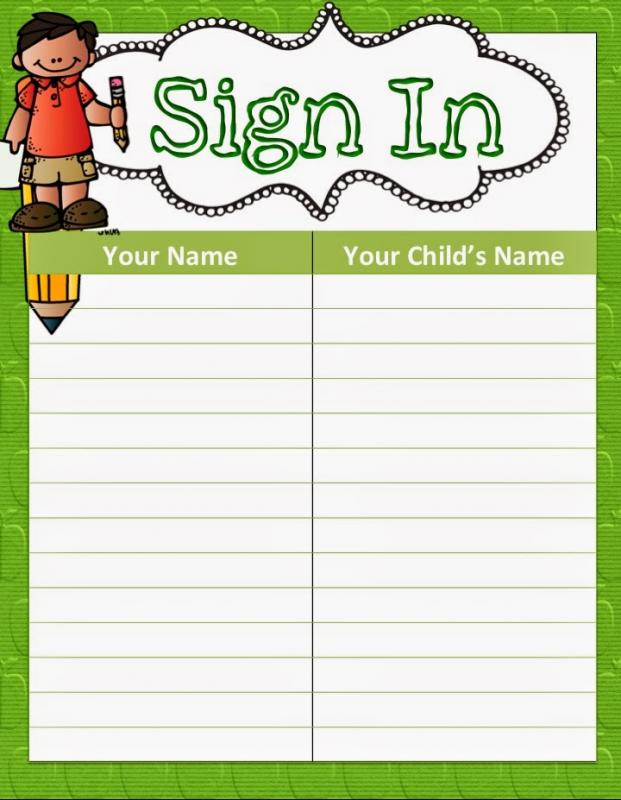 open house sign in sheet printable