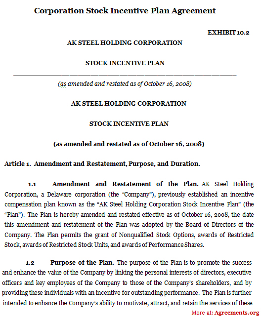 operating agreement example