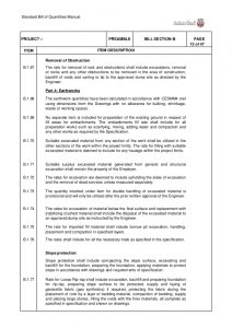 operations manual template standard bill of quantities