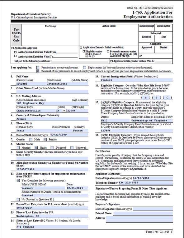 Opt Employment Letter | Template Business