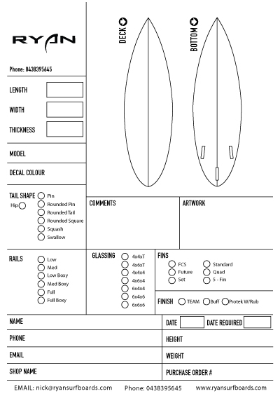 order form templates