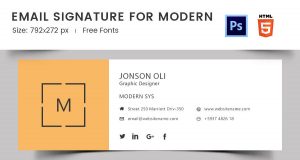 outlook signature templates modern