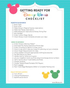 packing list for trip getting ready for disney