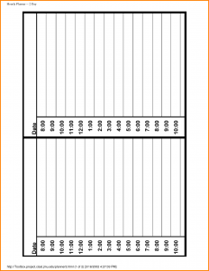 panel schedules template hourly day planner