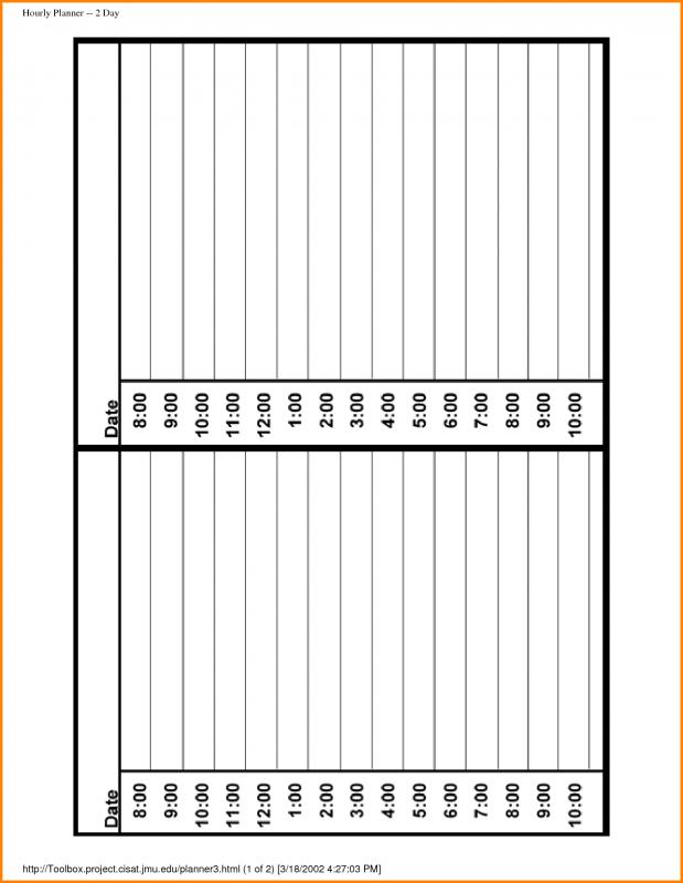 panel schedules template