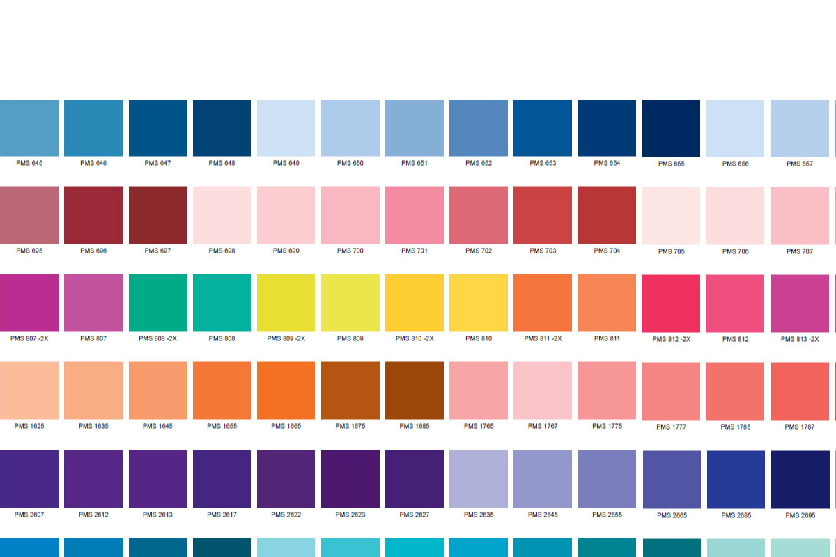 Pantone Color Chart Printable