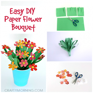 paper cuts templates pretty paper flower bouquet kids craft