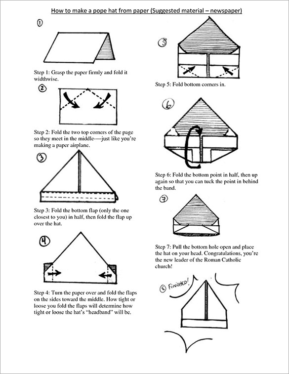 paper hat template