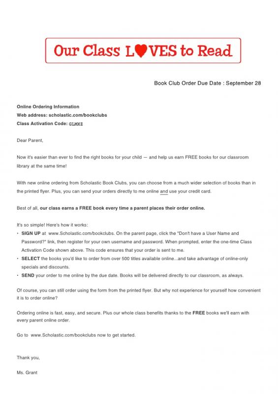 parent letter template