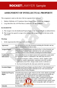 partnership agreement example assignment of intellectual property