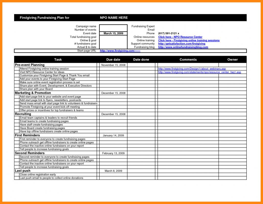 party planner templates