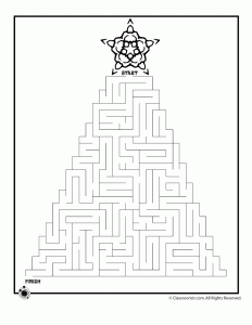 party planning templates christmas tree maze