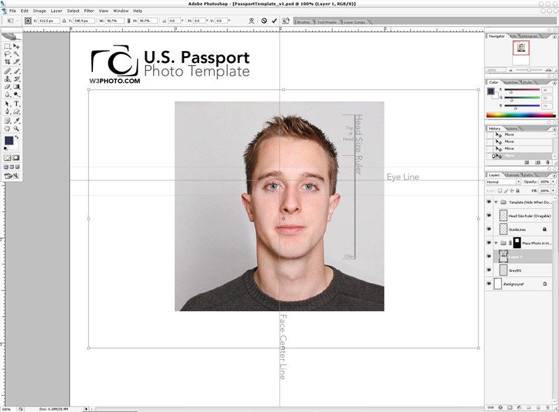 How to print passport size photo without photoshop