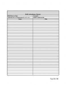 patient sign in sheets emergency management plan tool box doc