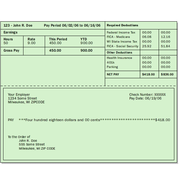 Pay Stub Excel Template