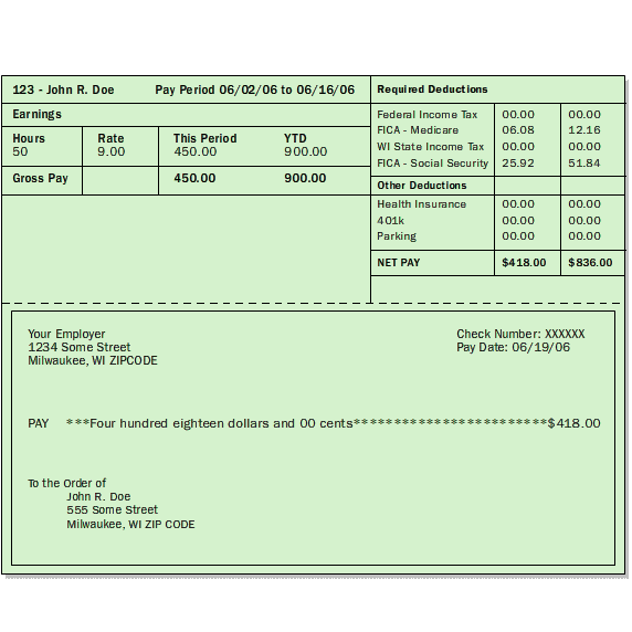 Excel Template For Pay Stub