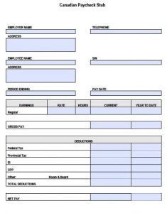 pay stub template excel pay stub template in excel format