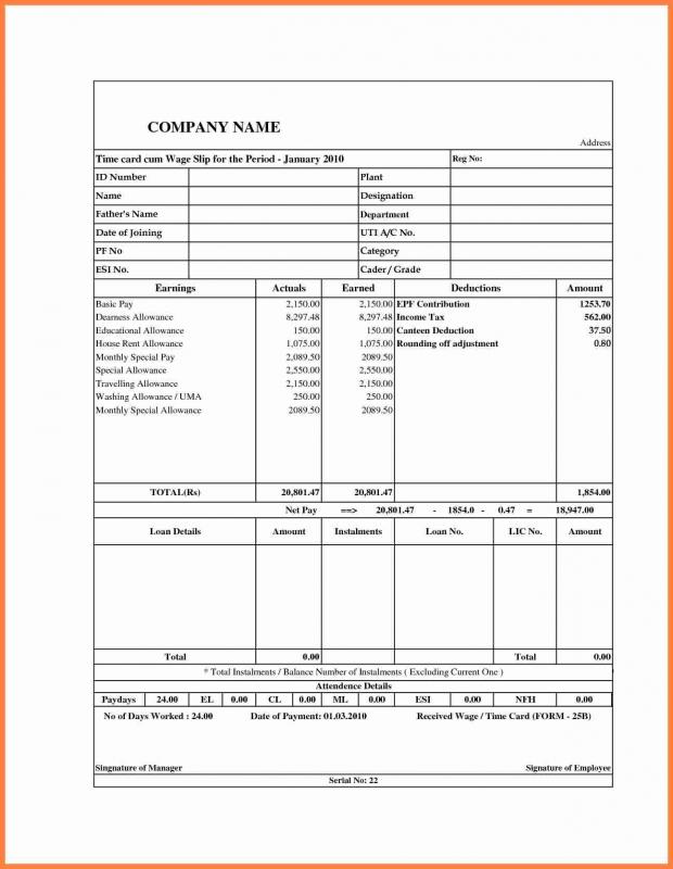 pay stub templates