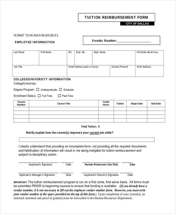 Payment Agreement Form | Template Business