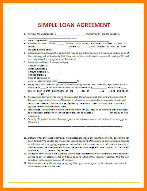 payment plan agreement template