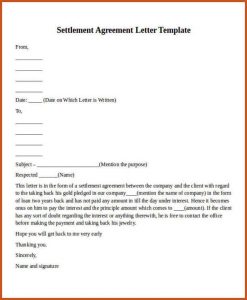 payment plan agreement template payment agreement letter payment settlement agreement letter