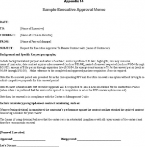 payment plan agreement template sample executive approval memo