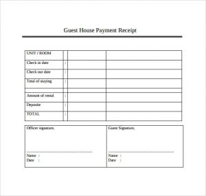 payment receipt template example of payment receipt template