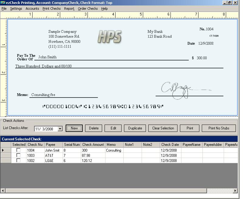 Payroll Check Template Template Business