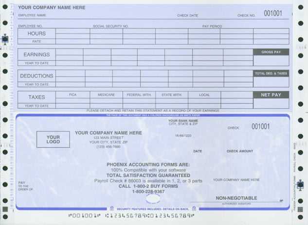 payroll check template