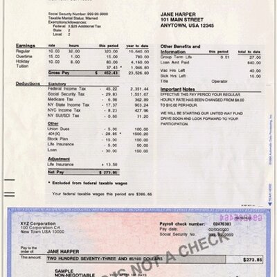 payroll checks template