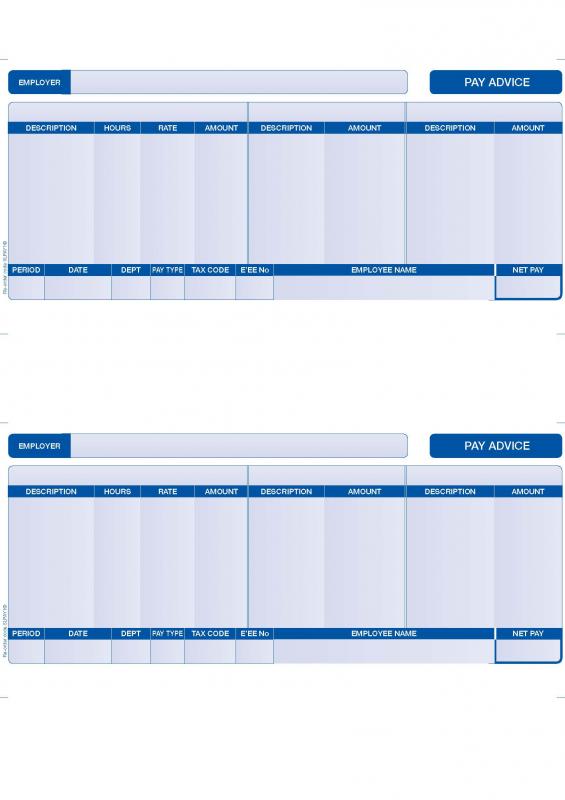 payroll stub template