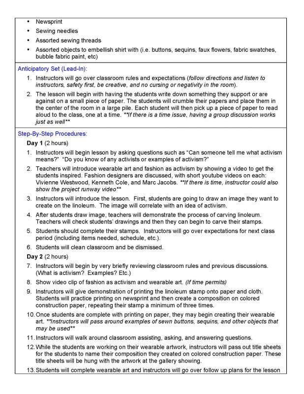 pe lesson plan template