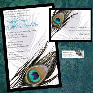 peacock wedding invitations il fullxfull