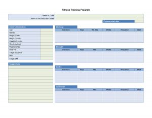 performance evaluation template training schedule template d fitness training program apawoe