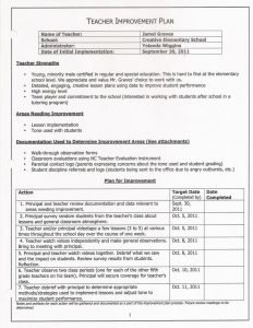 performance improvement plan sample scan