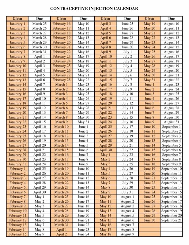 perpetual calendar template