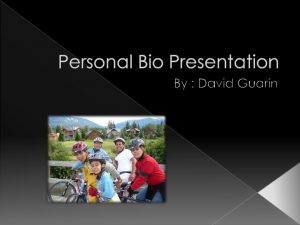 personal biography template personal bio presentation