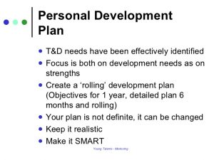 personal development plans examples personal development plan mentoring