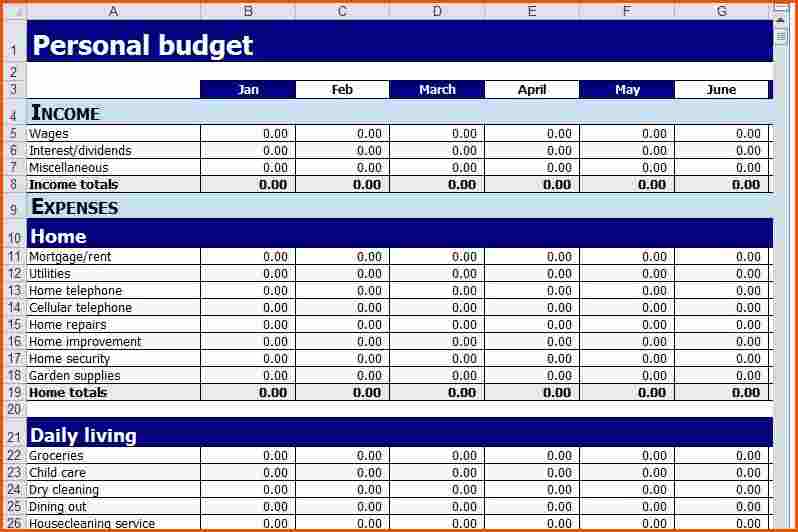 budget excel spreadsheet personal finance millenial