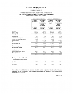 personal income statement template financial statement effects template