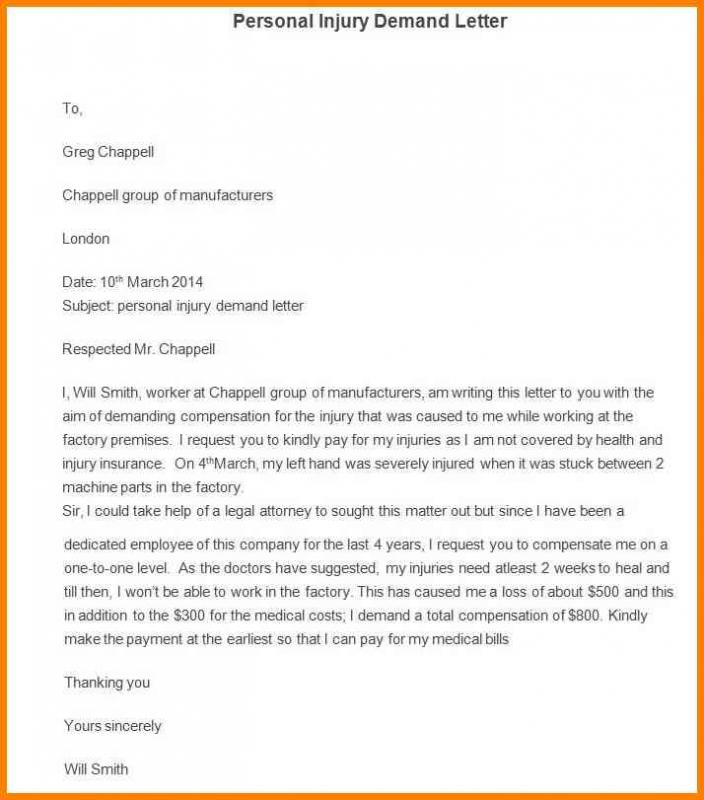 Personal Injury Demand Letter | Template Business