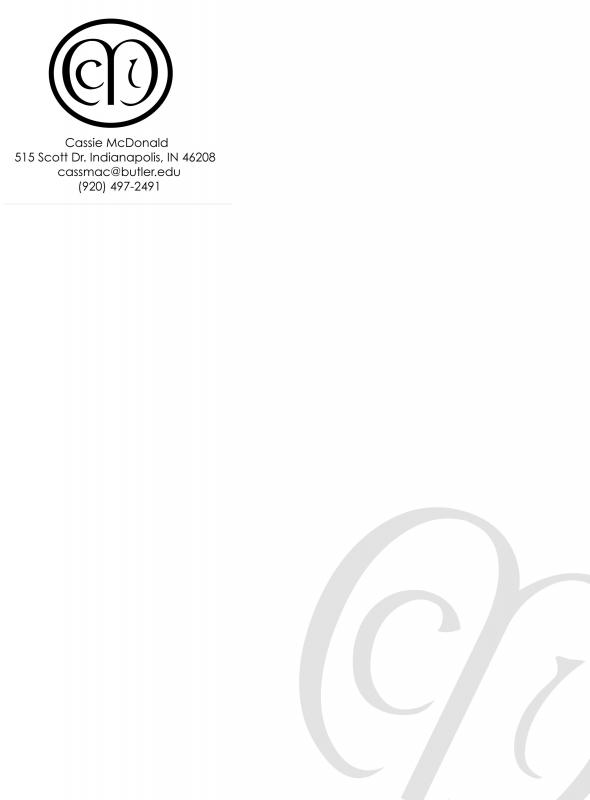 personal letterhead template