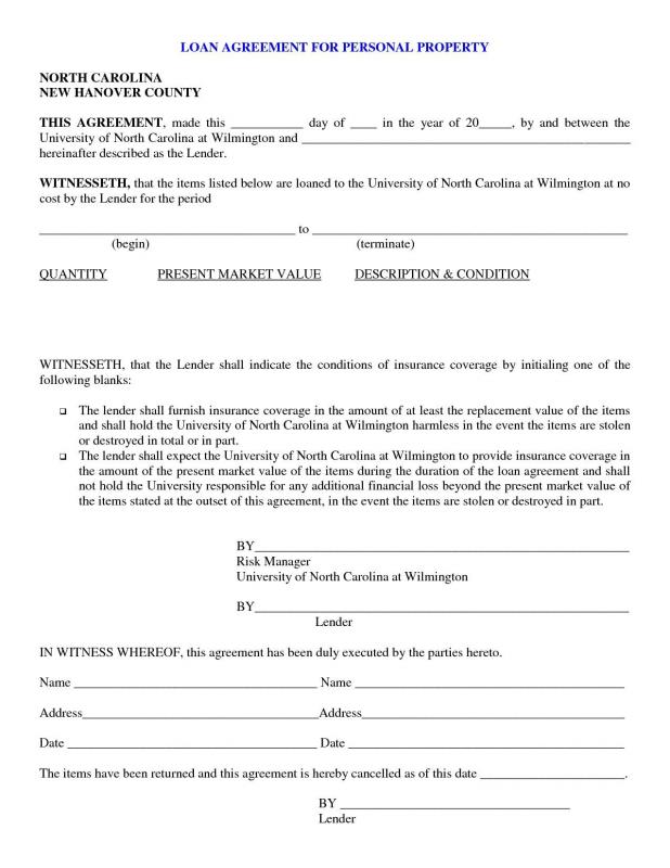 personal loan agreement pdf