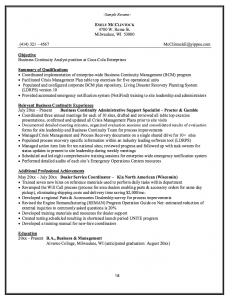 personal reference letter template word business continuity analyst resume example