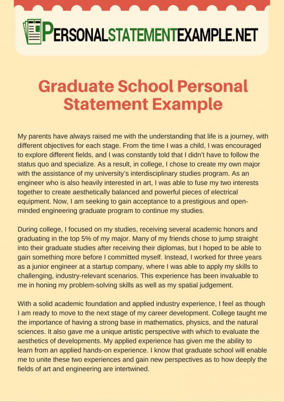 3 Successful Graduate School Personal Statement Examples • Pr